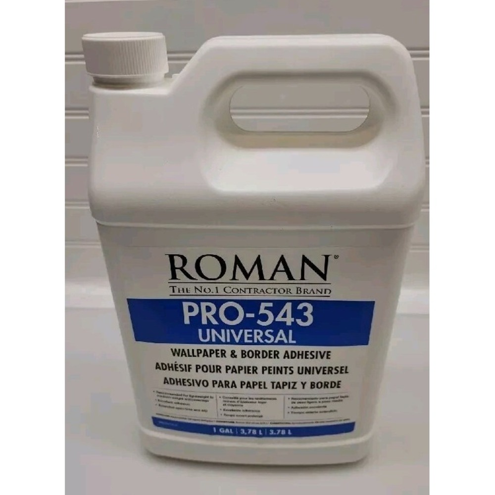Wallpaper Adhesive Roman Pro-543 Universal Border & Home Improvement White 1 gal